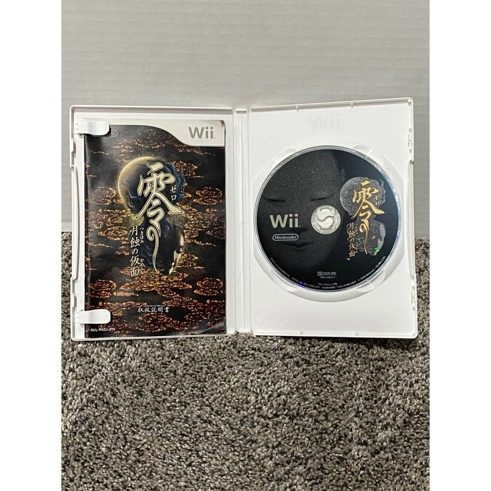 Video Game Nintendo Wii Zero Fatal Frame Mask Lunar Eclipse Japan NTSC-J
